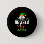 99 Matching Christmas Elf Family Pjs - Abuela Elf Button (Vorderseite)