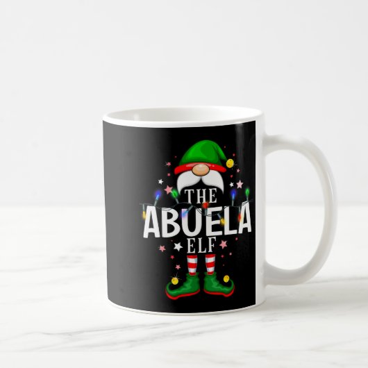 99 Matching Christmas Elf Family Pjs - Abuela Elf Kaffeetasse (Rechts)