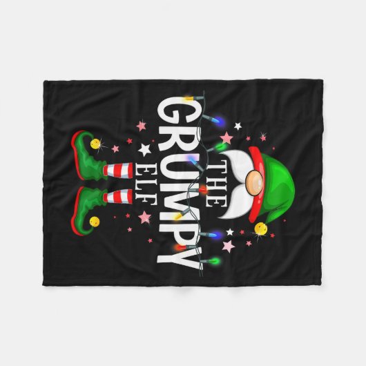 99 Matching Christmas Elf Family Pjs - The Mpy Elf Fleecedecke (Vorderseite (Horizontal))