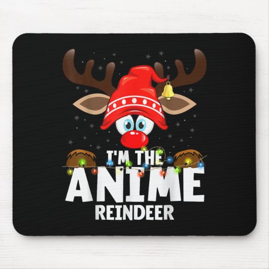 99 Matching Christmas Reindeer Anime - Uni-adults, Mousepad (Vorne)