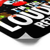 99 Matching Christmas Reindeer - I'm The Loudest - Poster (Ecke)