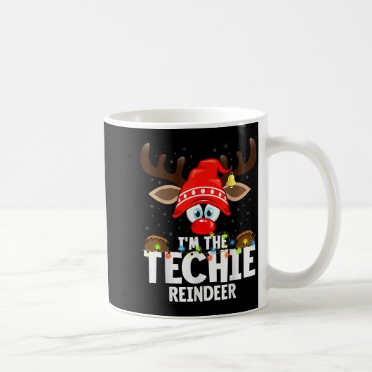 99 Matching Christmas Reindeer - I'm The Techie - Kaffeetasse (Rechts)