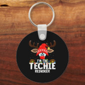 99 Matching Christmas Reindeer - I'm The Techie -  Schlüsselanhänger (Vorderseite)