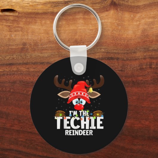 99 Matching Christmas Reindeer - I'm The Techie - Schlüsselanhänger (Vorderseite)