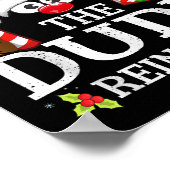 99 Matching Christmas Reindeer Squad Christmas Fam Poster (Ecke)