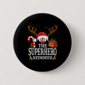 99 Matching Christmas Reindeer Squad - Uni-adults Button (Vorderseite)