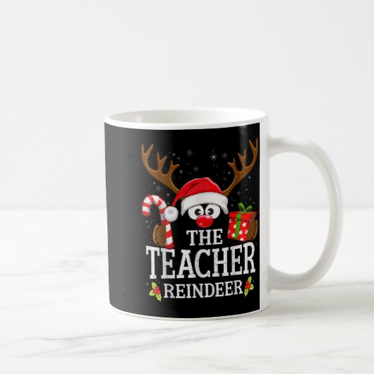 99 Matching Christmas Reindeer Squad Uni-adults Ch Kaffeetasse (Rechts)