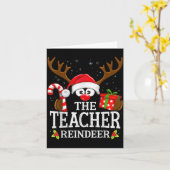 99 Matching Christmas Reindeer Squad Uni-adults Ch Karte (Gelbe Blume)