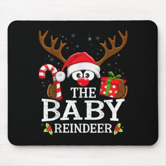99 Matching Christmas Reindeer Squad - Uni-adults Mousepad (Vorne)