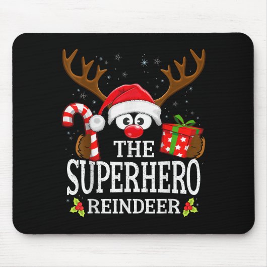 99 Matching Christmas Reindeer Squad - Uni-adults Mousepad (Vorne)