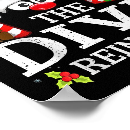 99 Matching Christmas Reindeer Squad Uni-kids Chri Poster (Ecke)