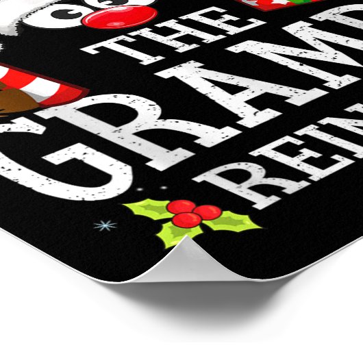 99 Matching Christmas Reindeer Squad Uni-youth Chr Poster (Ecke)