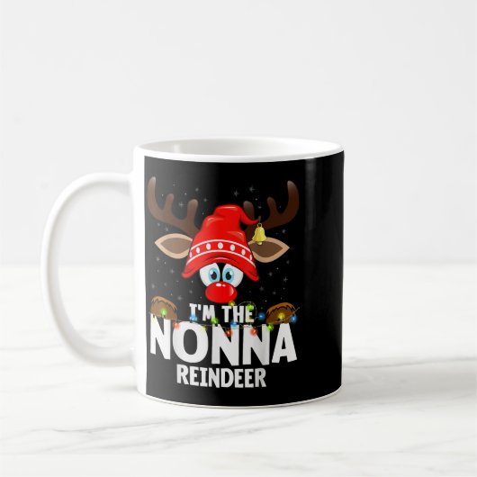 99 Matching Christmas Reindeer - Uni-adults, Black Kaffeetasse (Links)