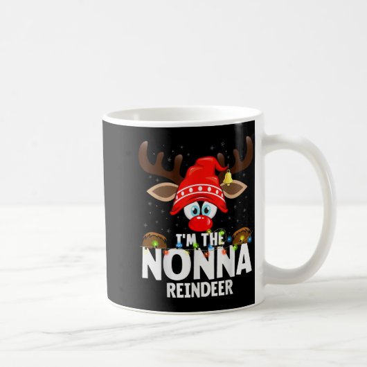 99 Matching Christmas Reindeer - Uni-adults, Black Kaffeetasse (Rechts)
