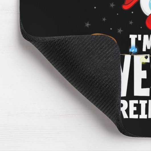 99 Matching Christmas Reindeer - Uni-adults, Black Mousepad (Ecke)