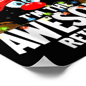 99 Matching Christmas Reindeer - Uni-adults, Black Poster (Ecke)