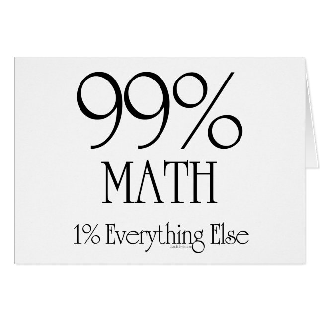 99% Mathe (Vorderseite (Horizontal))