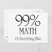 99% Mathematik Postkarte (Vorne/Hinten)