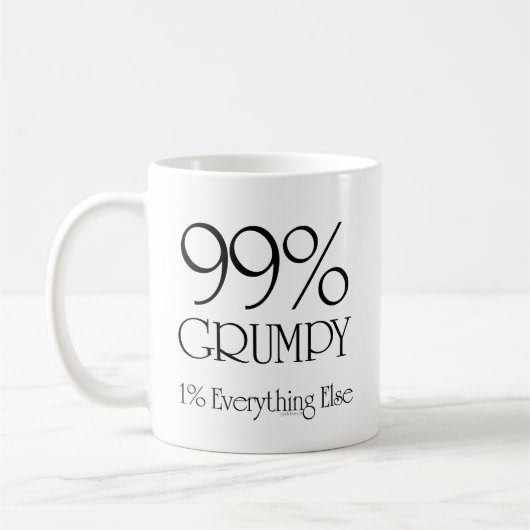 99% mürrisch kaffeetasse (Links)