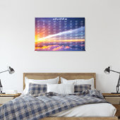 99 Namen Allahs, eine gekreuzte Leinwand, Druck Leinwanddruck (Insitu (Schlafzimmer))