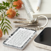 99 Namen Allahs Individuelle Name Diamond Texture  Schlüsselanhänger (Vorderseite rechts)