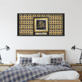 99 Namen von allah-Asmaulhusna Leinwanddruck (Insitu (Schlafzimmer))