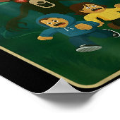 99 Nights Halloween Gamer Deer In The Forest Funny Poster (Ecke)