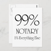 99% Notar Postkarte (Vorne/Hinten)