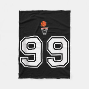 99 Nummer Basketball Stil Vintag weißer Tank Top Fleecedecke