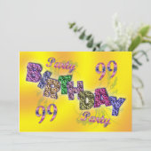 99. Party Einladung (Stehend Vorderseite)