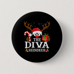 99 passende Weihnachts-Rentier-Mannschaft Uni-Kind Button
