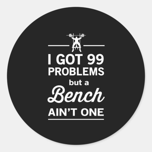 99 Probleme, aber eine Bank ist nicht eins Runder Aufkleber (Vorderseite)