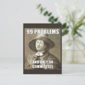 99 Probleme Postkarte (Stehend Vorderseite)