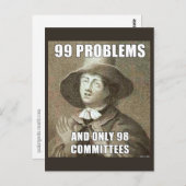 99 Probleme Postkarte (Vorne/Hinten)
