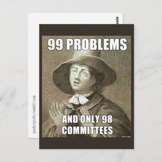99 Probleme Postkarte (Vorne/Hinten)