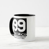 99 PROBLEME - WEISSER HETERONORMATIVE PATRIARCHY TASSE (Vorderseite Links)
