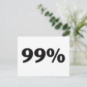99 Prozent Postkarte (Stehend Vorderseite)