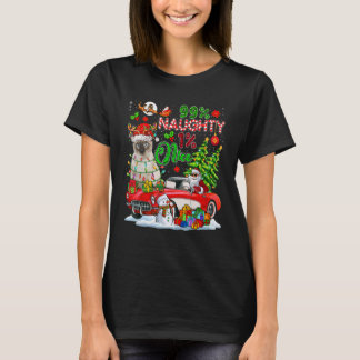 99 Prozent unartig 1 nettes Rentiere Katze mit San T-Shirt