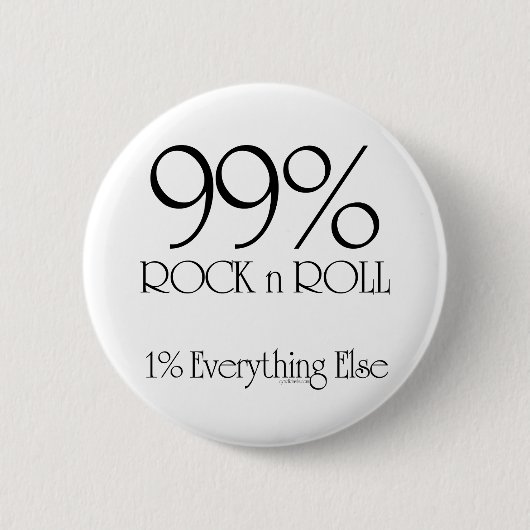 99% Rock'n'Roll Button (Vorderseite)