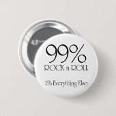 99% Rock'n'Roll Button (Vorne & Hinten)