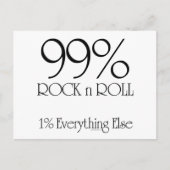 99% Rock'n'Roll Postkarte (Vorderseite)