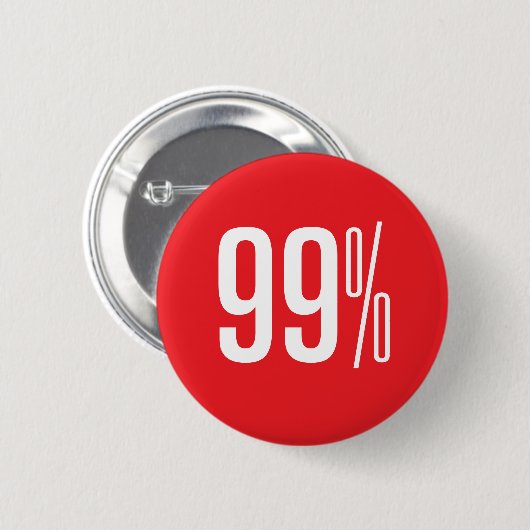 99% roter Knopf Button (Vorne & Hinten)
