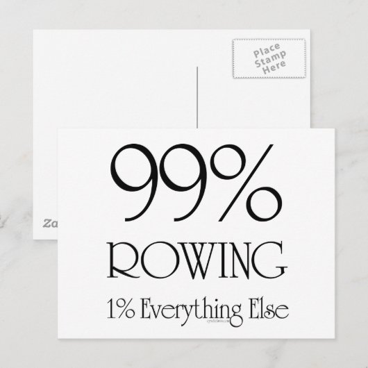 99 % Ruderschaft Postkarte (Vorne/Hinten)