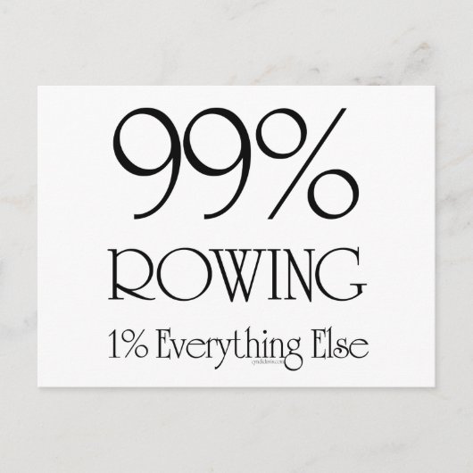 99 % Ruderschaft Postkarte (Vorderseite)