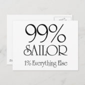 99 % Sailor Postkarte (Vorne/Hinten)