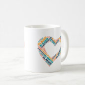 99 Schöne herzerische Namen Allahs Kaffeetasse (VorderseiteRechts)