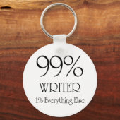 99 % Schriftsteller Schlüsselanhänger (Vorderseite)