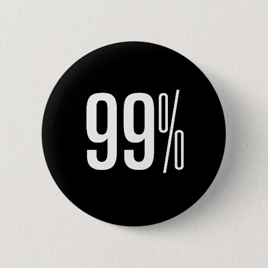 99% schwarzer Knopf Button (Vorderseite)