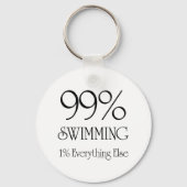 99 % Schwimmen Schlüsselanhänger (Vorderseite)