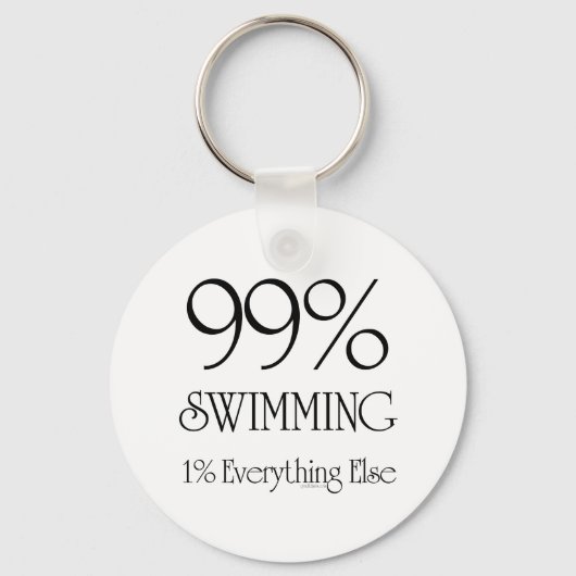 99 % Schwimmen Schlüsselanhänger (Vorderseite)